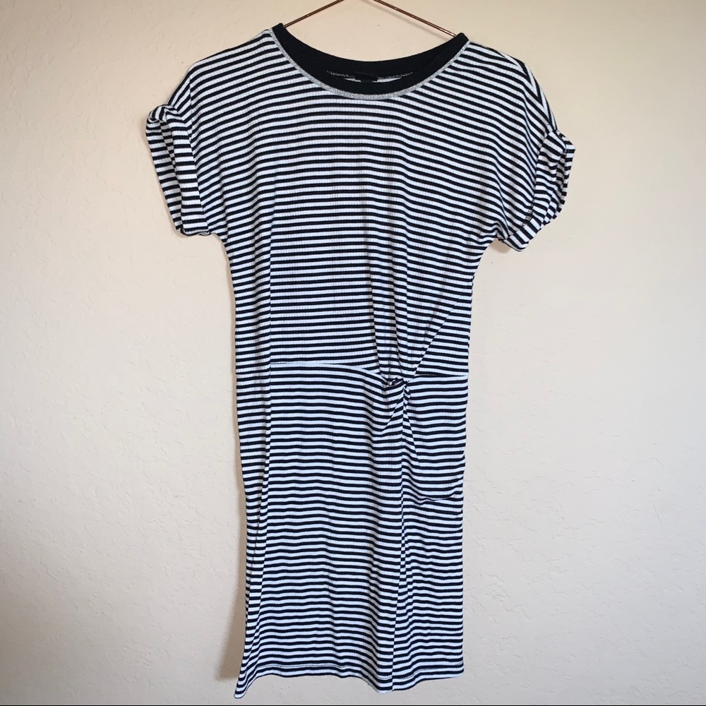 Art Class black and white stripe dress size L